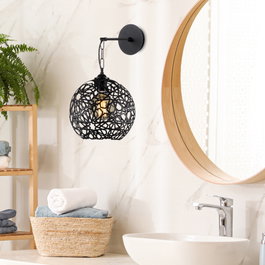 Opviq Fellini - MR - 710 Lámpara de Pared de Metal Negro